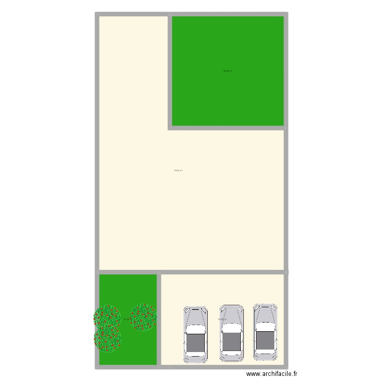 Salle micro chèche . Plan de 4 pièces et 323 m2