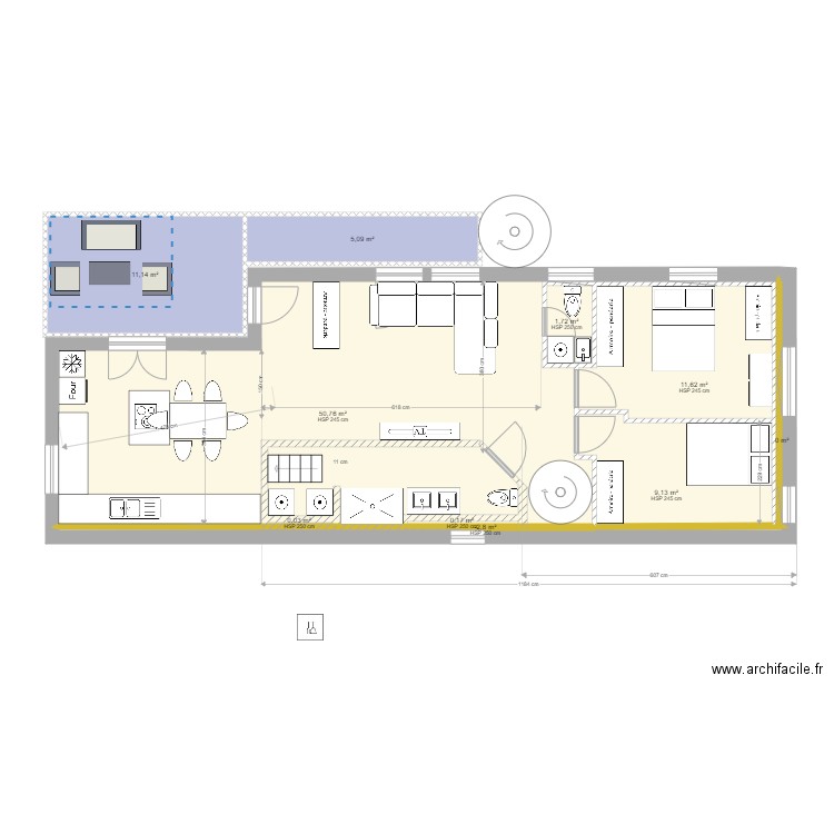 plan maison étage sans ilot 2. Plan de 0 pièce et 0 m2