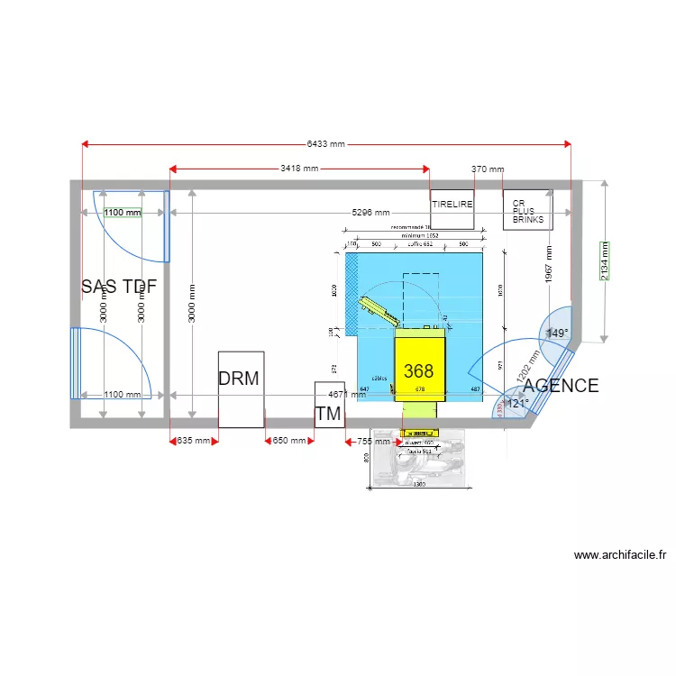 PLAN DE MASSE EXISTANT AIX LES MILLES 368. Plan de 