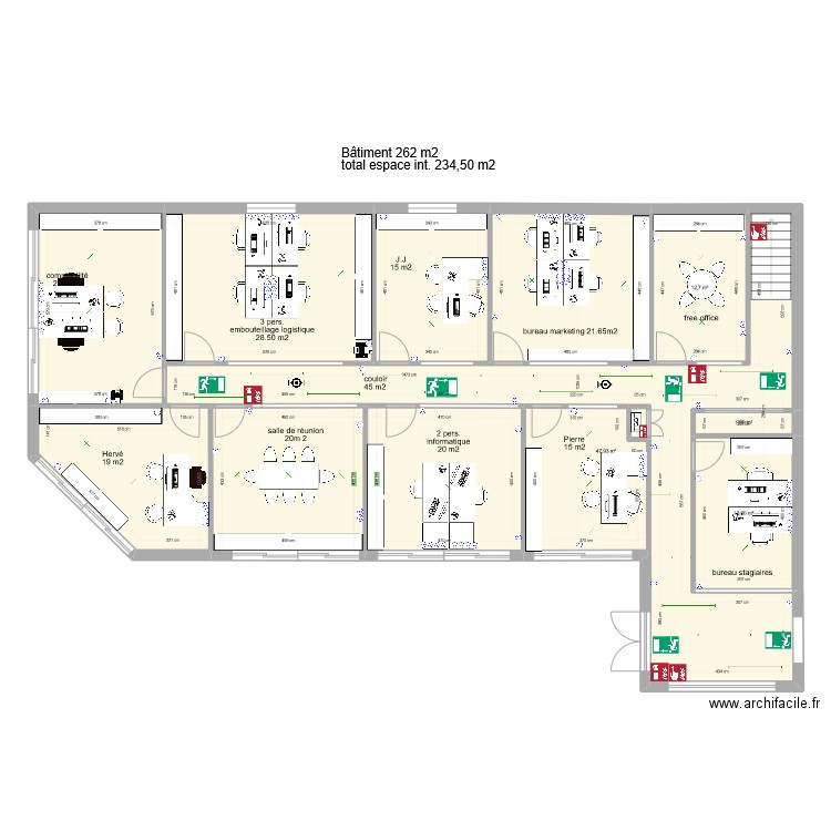 bureau extension lafage. Plan de 0 pièce et 0 m2