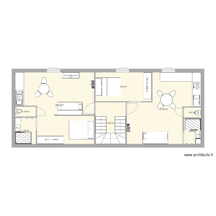 étage 2. Plan de 0 pièce et 0 m2