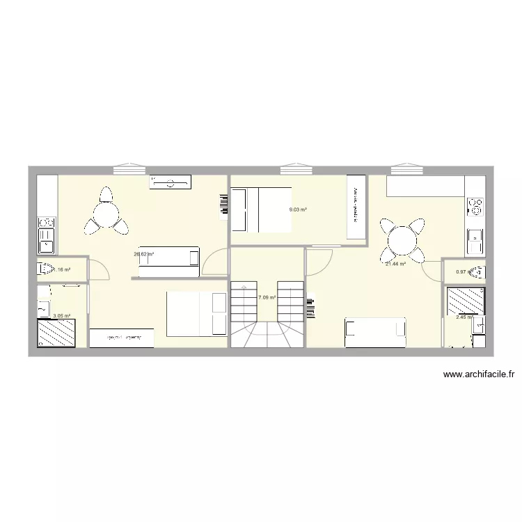 &eacute;tage 2. Plan de 