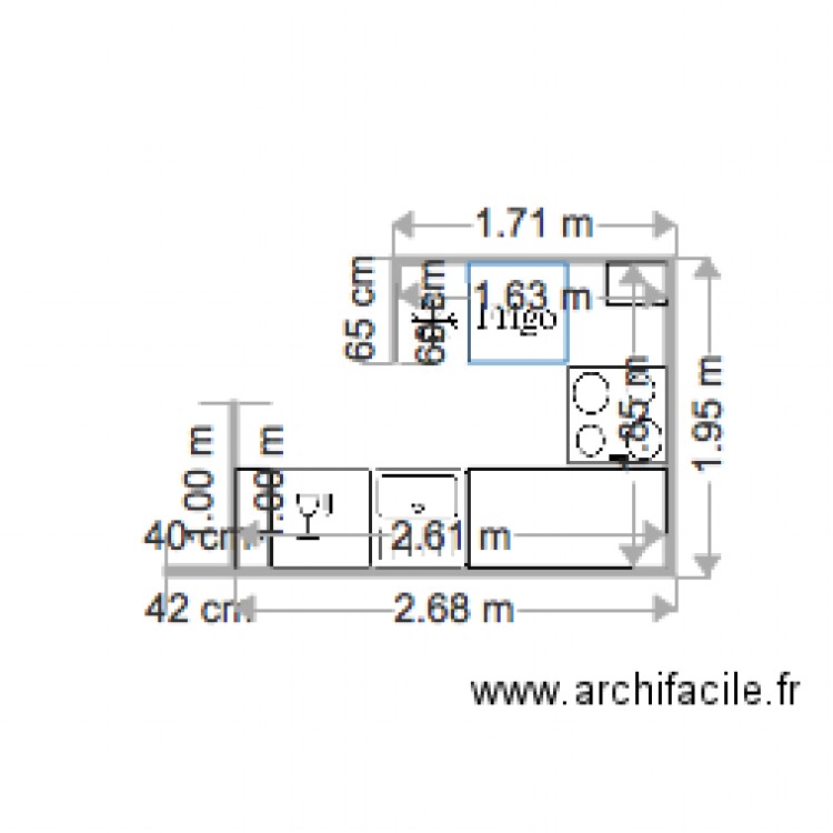 CUISINE. Plan de 0 pièce et 0 m2