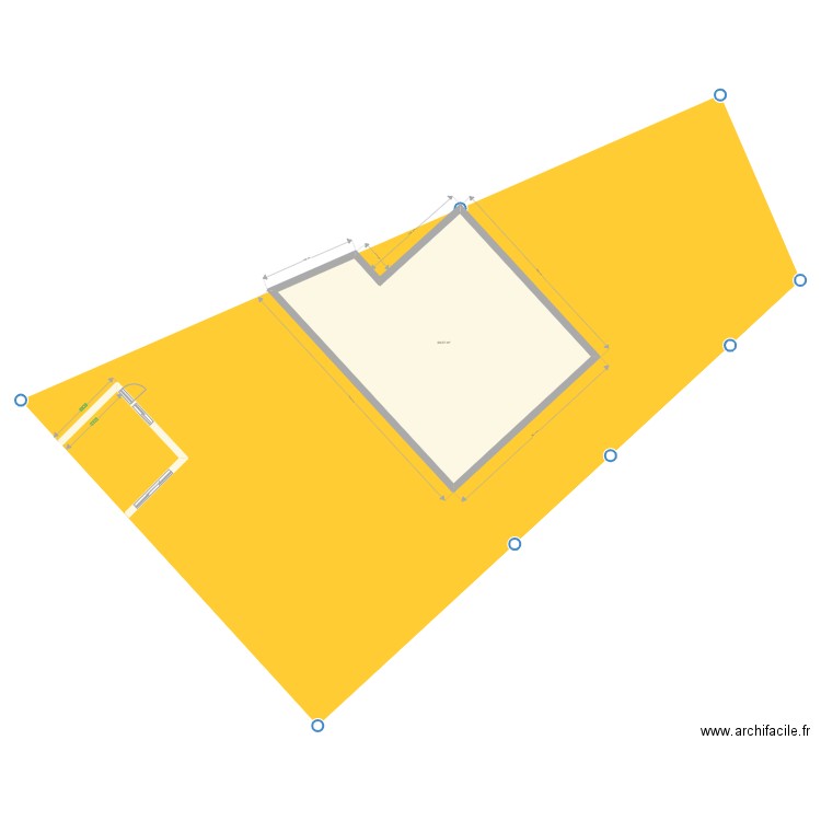 garage 1 varennes. Plan de 1 pièce et 96 m2