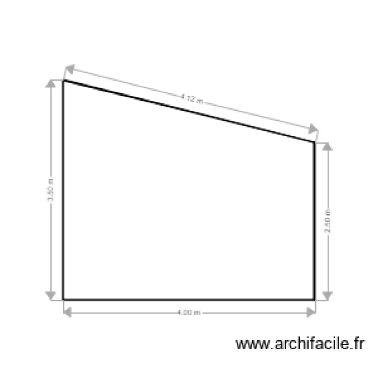 Vue arri&egrave;re abri jardin atelier familial. Plan de 
