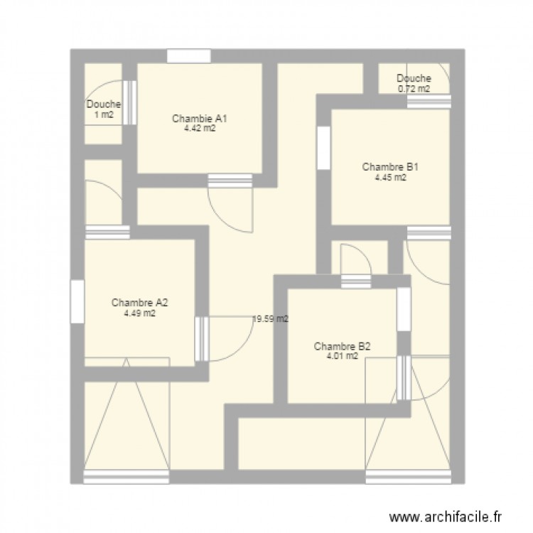 Mini Villa. Plan de 0 pièce et 0 m2