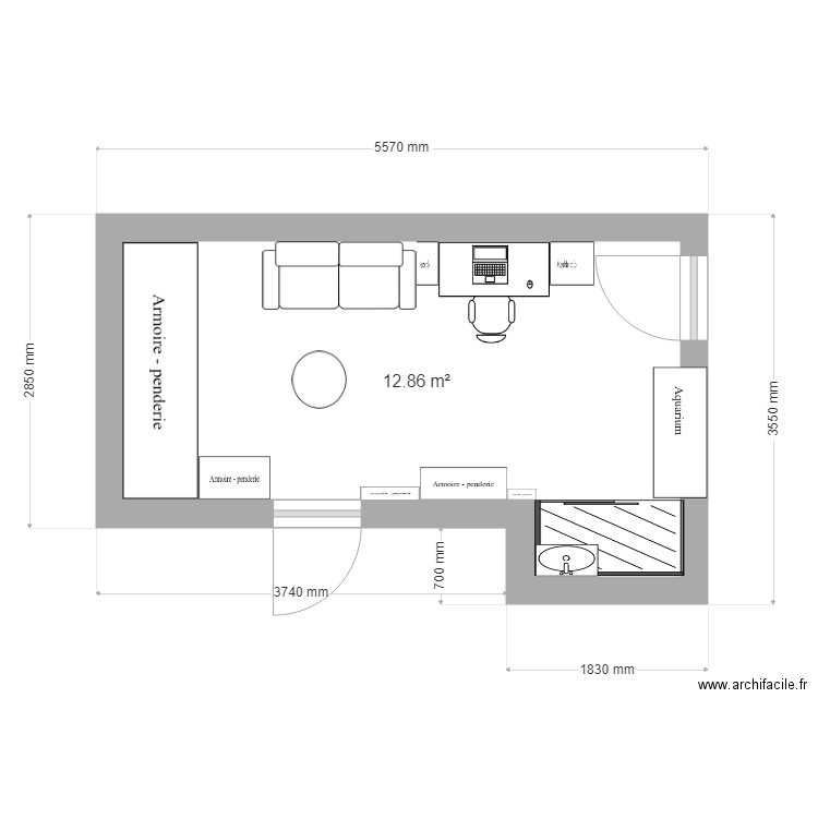 chambre Garage2. Plan de 0 pièce et 0 m2