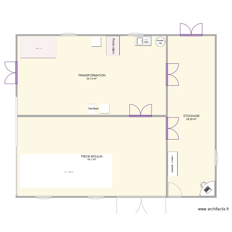 bâtiment 1. Plan de 0 pièce et 0 m2