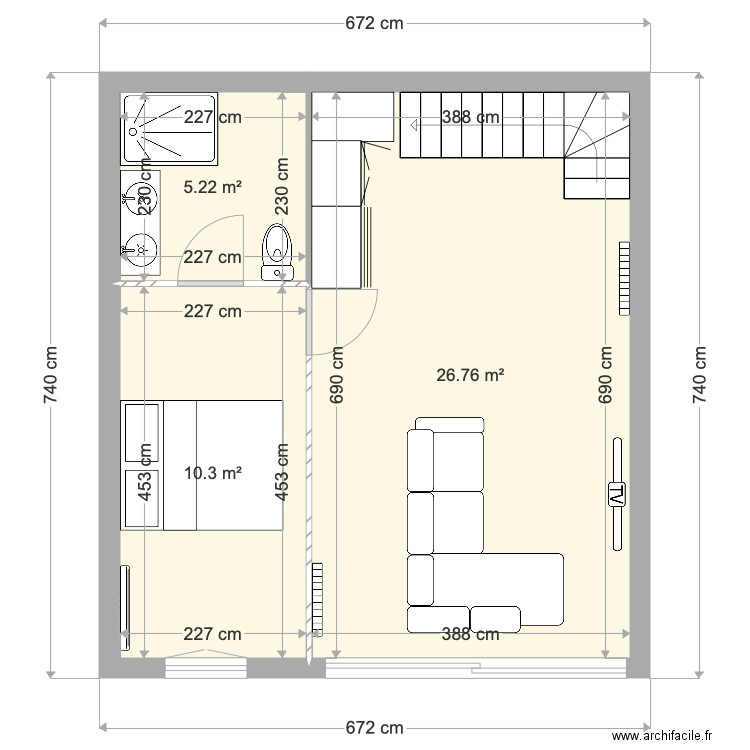 bailly 2. Plan de 0 pièce et 0 m2