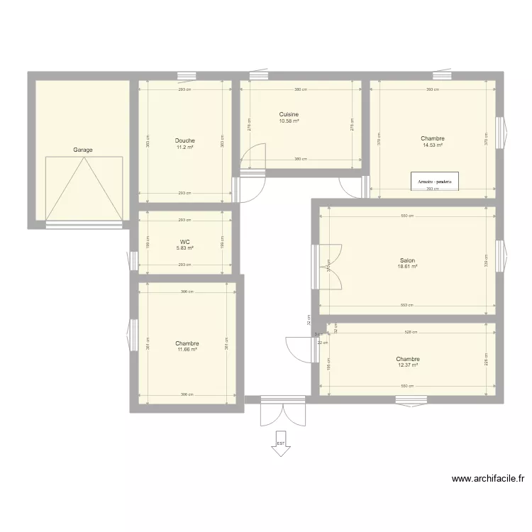 Maison RH. Plan de 