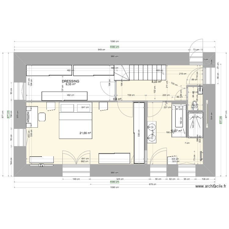 ANAIS BAT1 RDC V4 2022 11 13 v3. Plan de 5 pièces et 51 m2