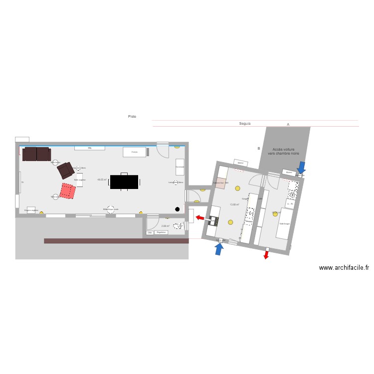 Plan cuisine maçon. Plan de 0 pièce et 0 m2