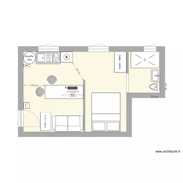 1er  IND 2e plan. Plan de 