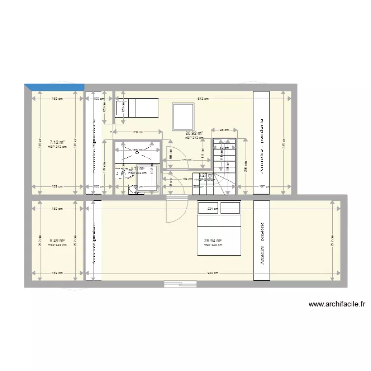 miguel et sandrine maison principale &eacute;tage. Plan de 