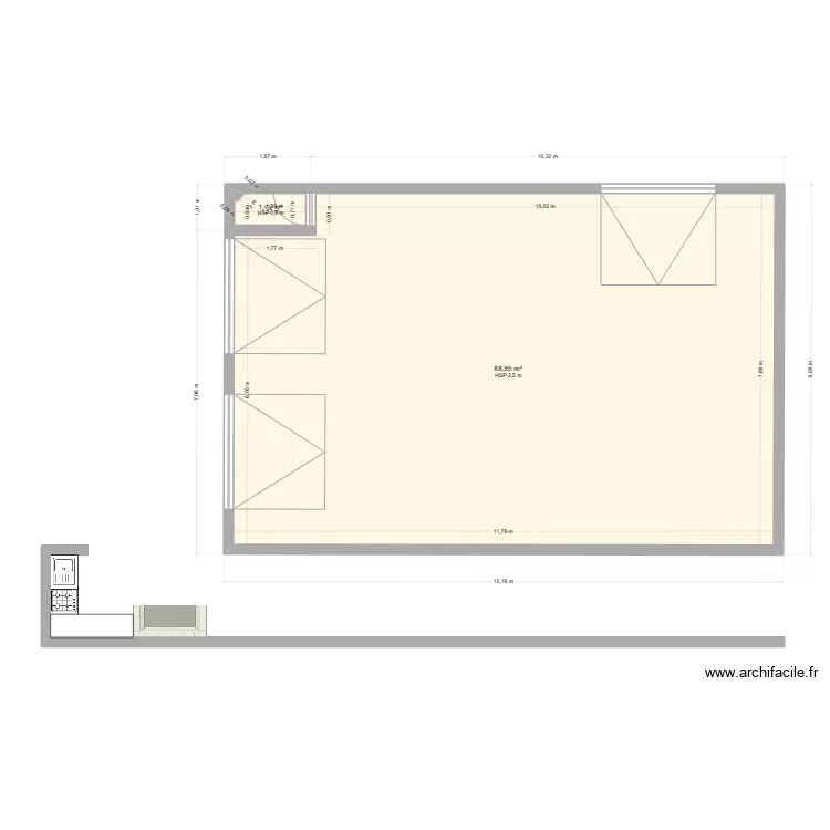 plan garage. Plan de 