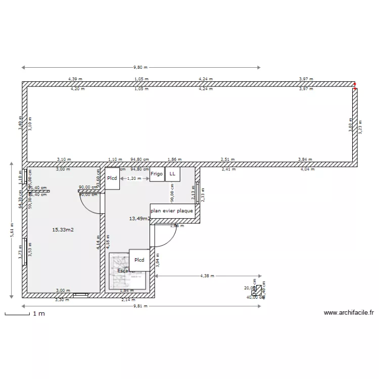TB4-SOUS-SOL  JRL DIM1 avec agencement. Plan de 
