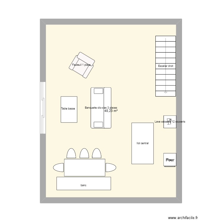 etage grange. Plan de 0 pièce et 0 m2