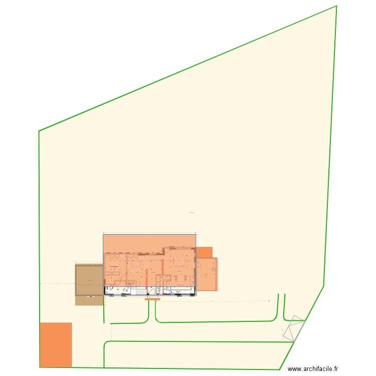 Brefordes plan de masse futur. Plan de 0 pièce et 0 m2