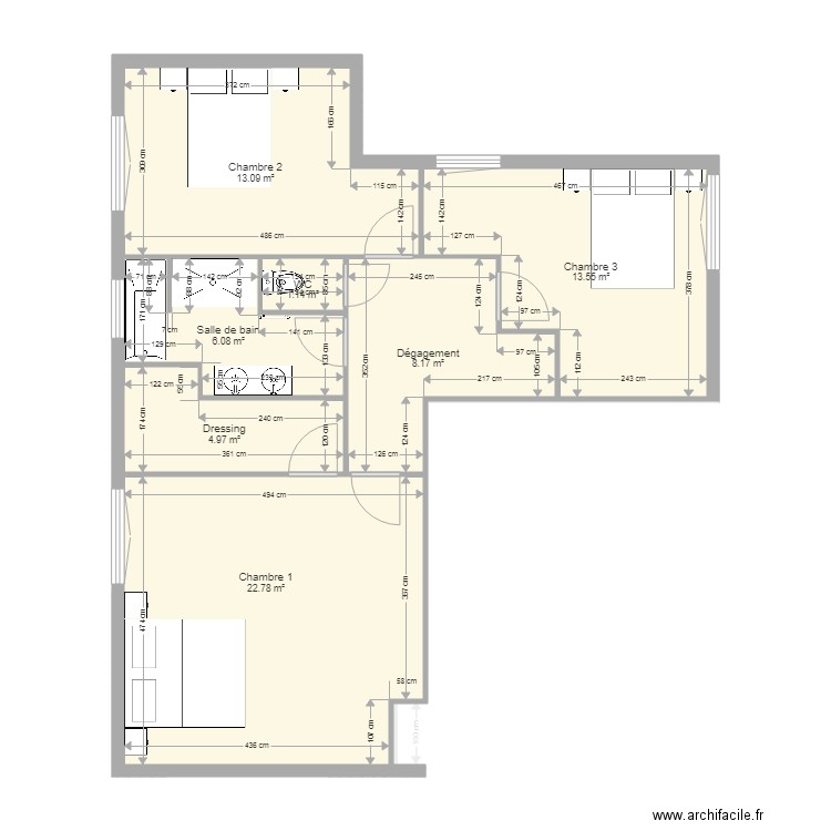  etage V2. Plan de 0 pièce et 0 m2