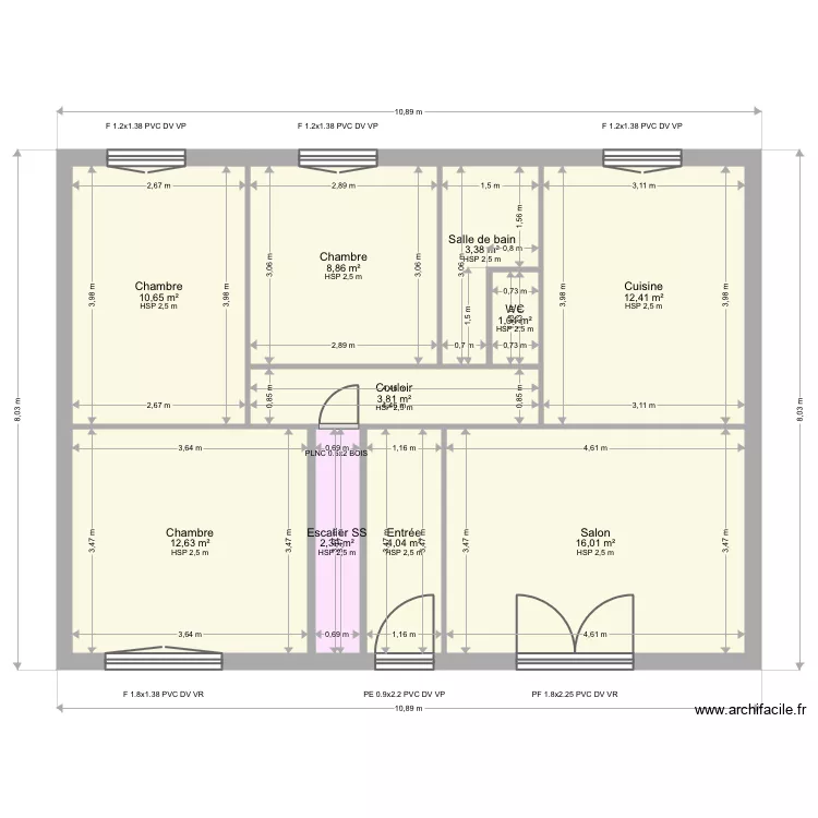 Marsouin. Plan de 