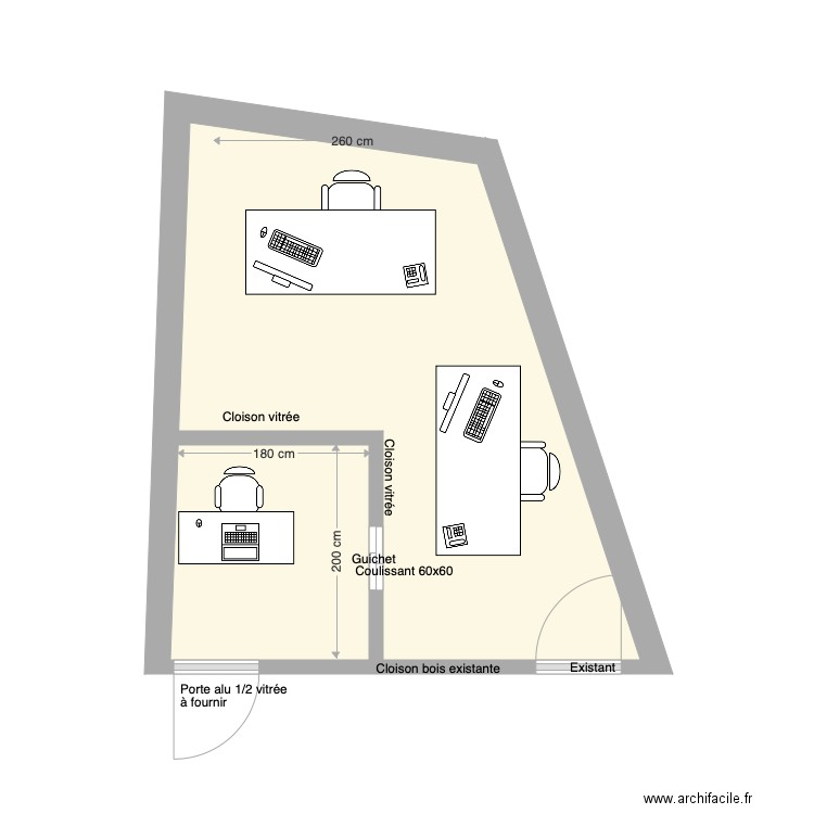 Suite bureaux Saka. Plan de 0 pièce et 0 m2