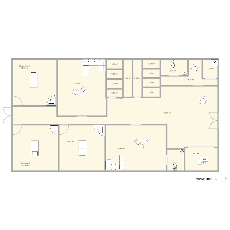 projet. Plan de 0 pièce et 0 m2