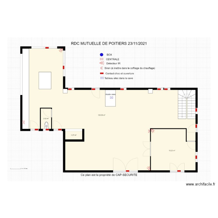 RDC Plan MUTUELLE DE POITIERS . Plan de 0 pièce et 0 m2