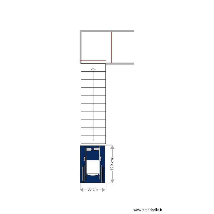 Escalier. Plan de 0 pièce et 0 m2