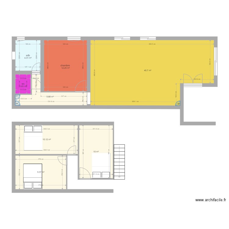 maison 1. Plan de 0 pièce et 0 m2