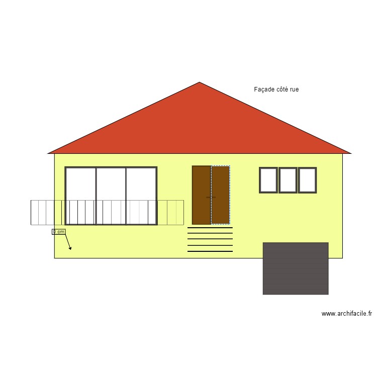 Plans façade . Plan de 0 pièce et 0 m2