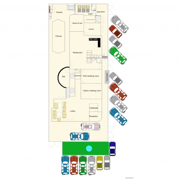 RDC mirador hotel1703. Plan de 0 pièce et 0 m2