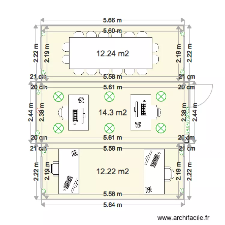 GTEI BUREAU EXTENSIBLE. Plan de 