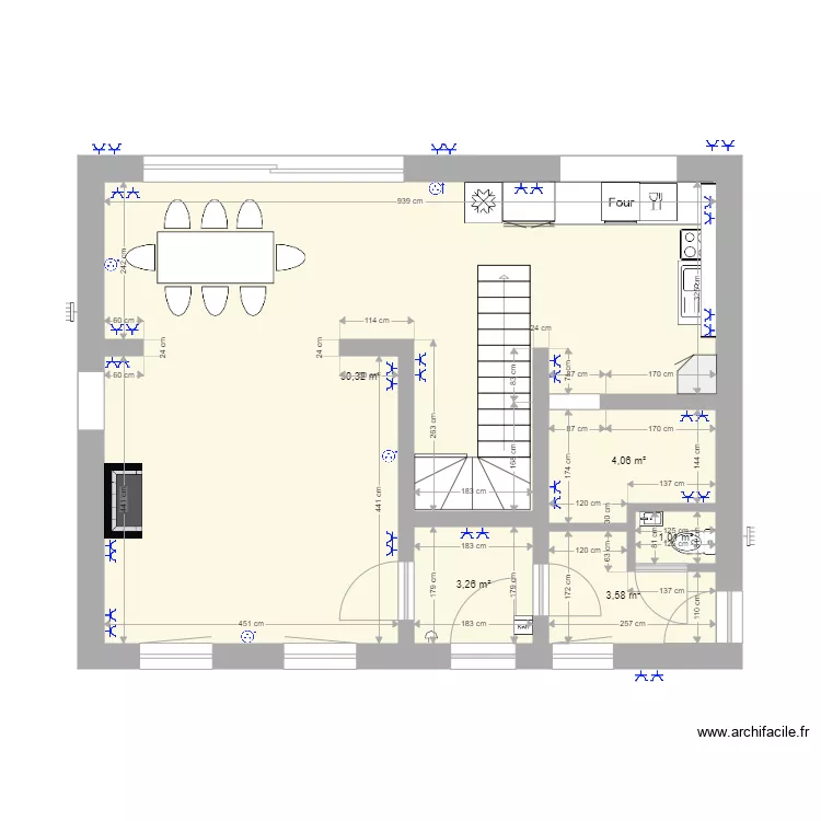 plan maison RDC final prises. Plan de plan maison RDC final prises. Plan de