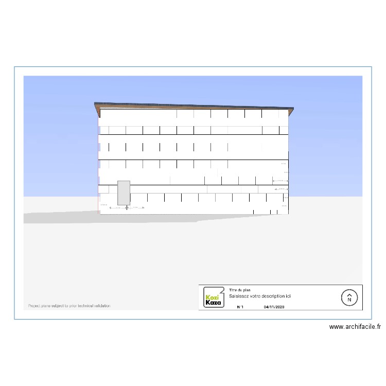 illico travaux CALEPINAGE FACE AVANT. Plan de 0 pièce et 0 m2