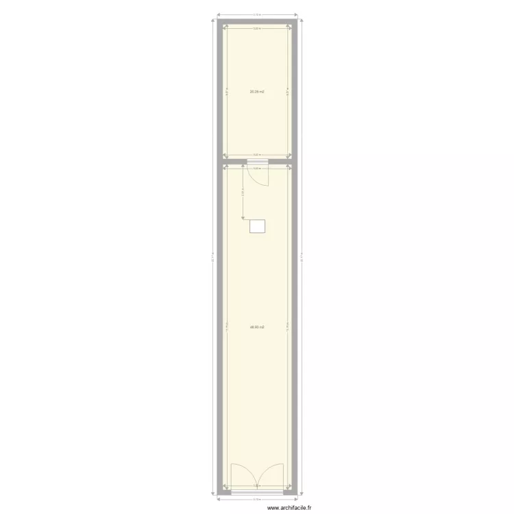 Cave pressoir. Plan de 