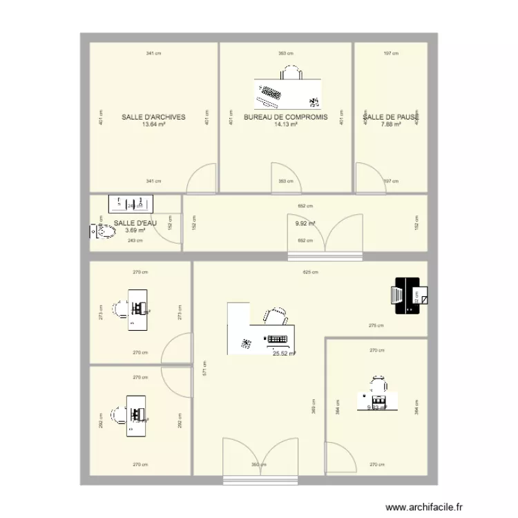 PLAN AGENCE LA BAULE. Plan de 