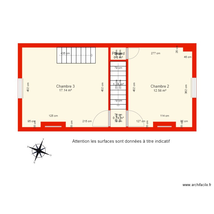 BI 5725 JM étage 2 côté. Plan de 0 pièce et 0 m2