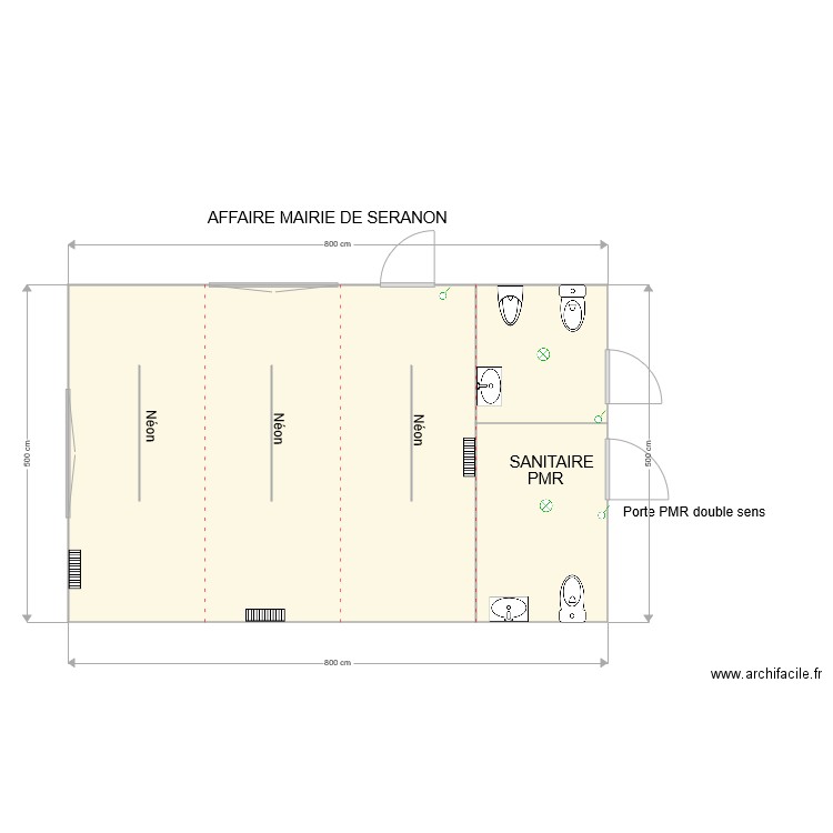 AFFAIRE MAIRIE DE SERANON. Plan de 0 pièce et 0 m2