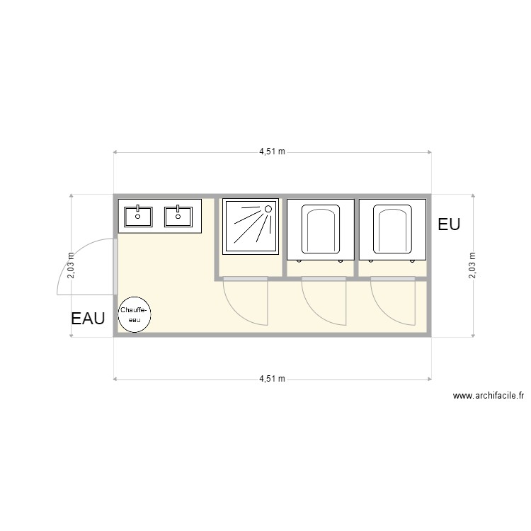 SANITAIRE ACS 25. Plan de 0 pièce et 0 m2