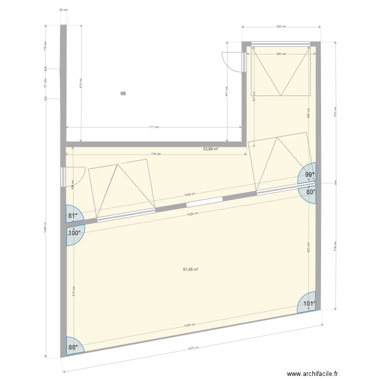 garage sur totalité du pignon A3. Plan de 0 pièce et 0 m2