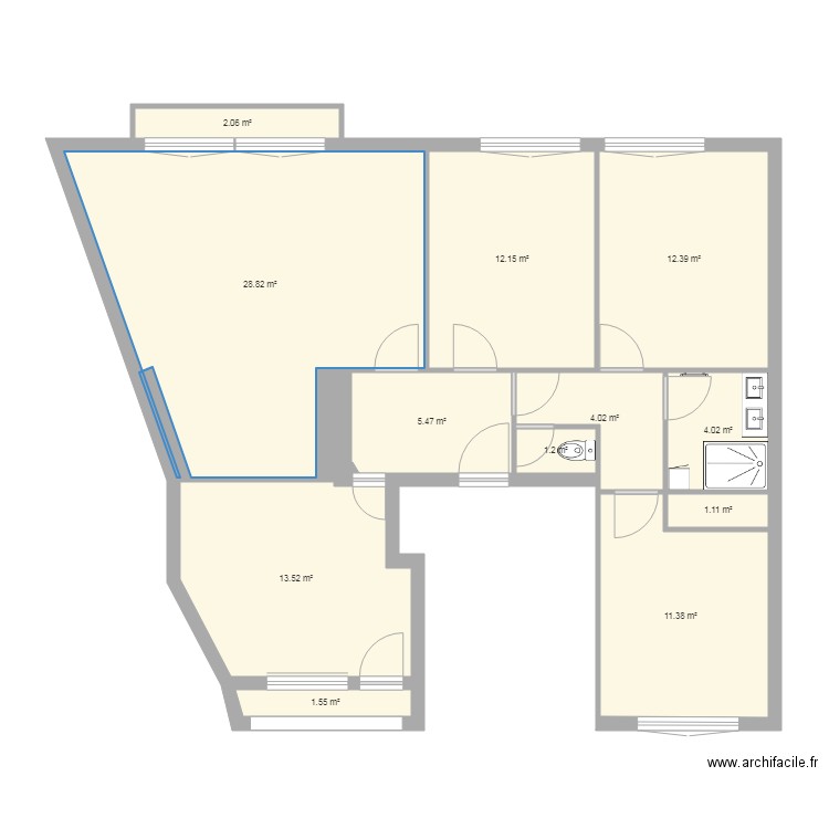 coat ar gueven 1. Plan de 0 pièce et 0 m2