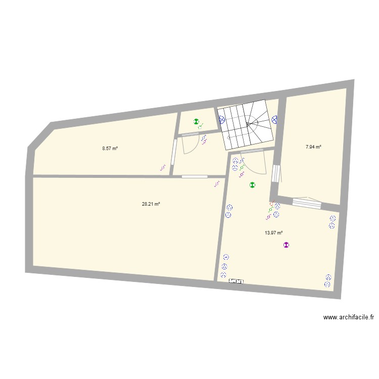 Maison 1. Plan de 0 pièce et 0 m2