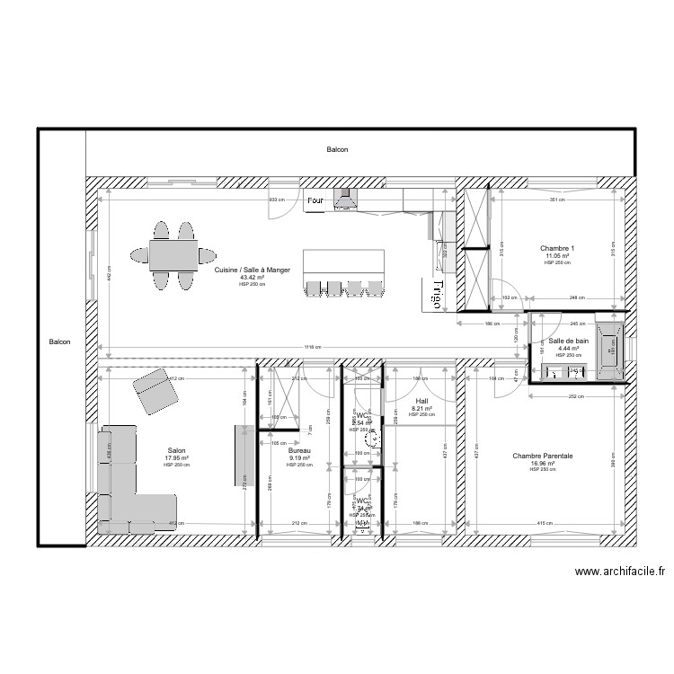 DOMINIQUE EXISTANT. Plan de 0 pièce et 0 m2