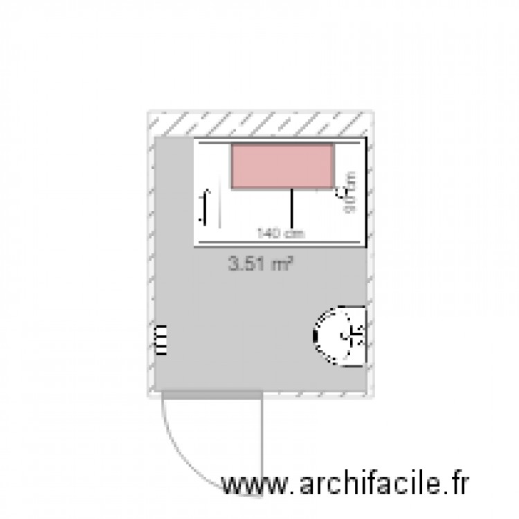 plan sdb verdun après travauc. Plan de 0 pièce et 0 m2