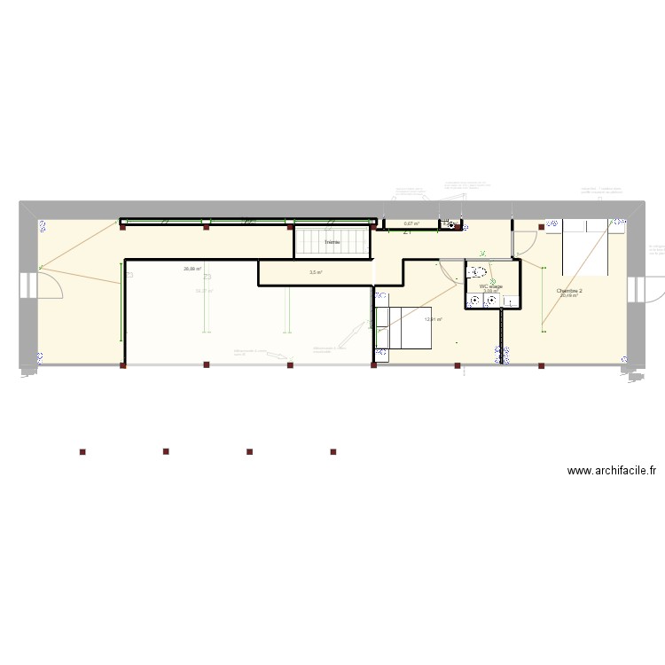 maison dete V2. Plan de 0 pièce et 0 m2