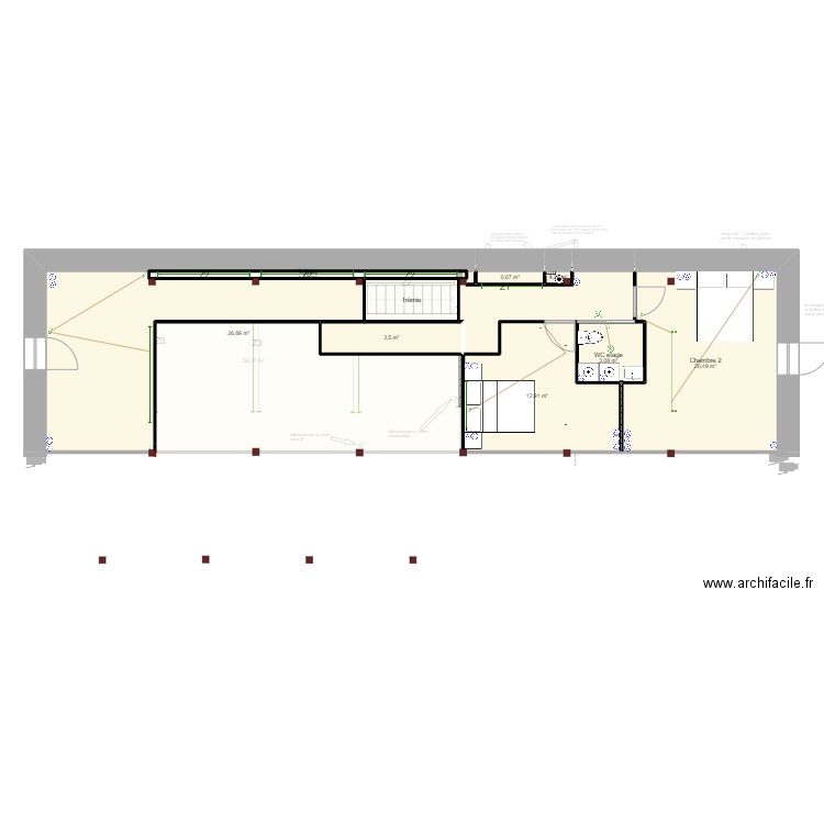 maison dete V2. Plan de 17 pièces et 178 m2