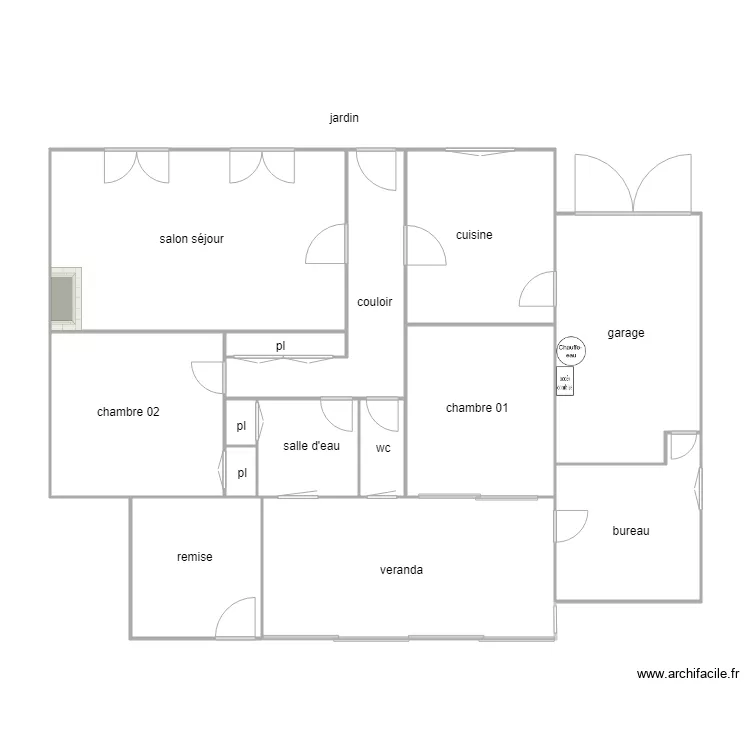 grolleau jard am. Plan de 