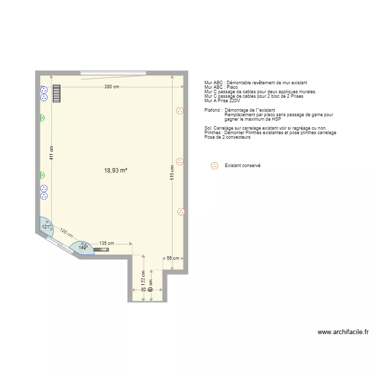 Ile de R&eacute; Salon. Plan de 