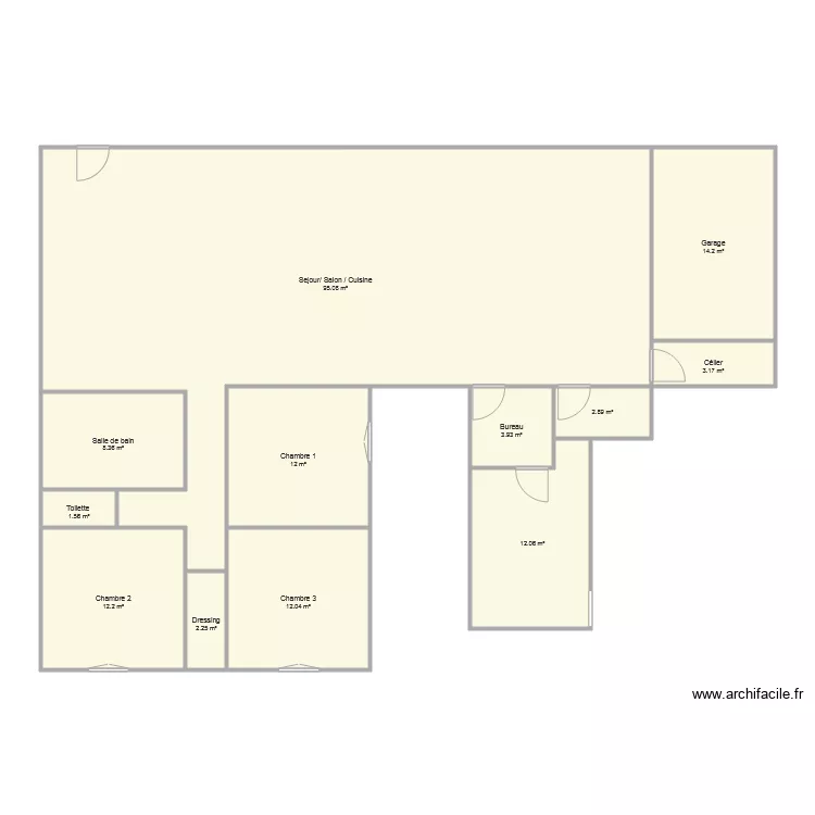 maison by selyan. Plan de 