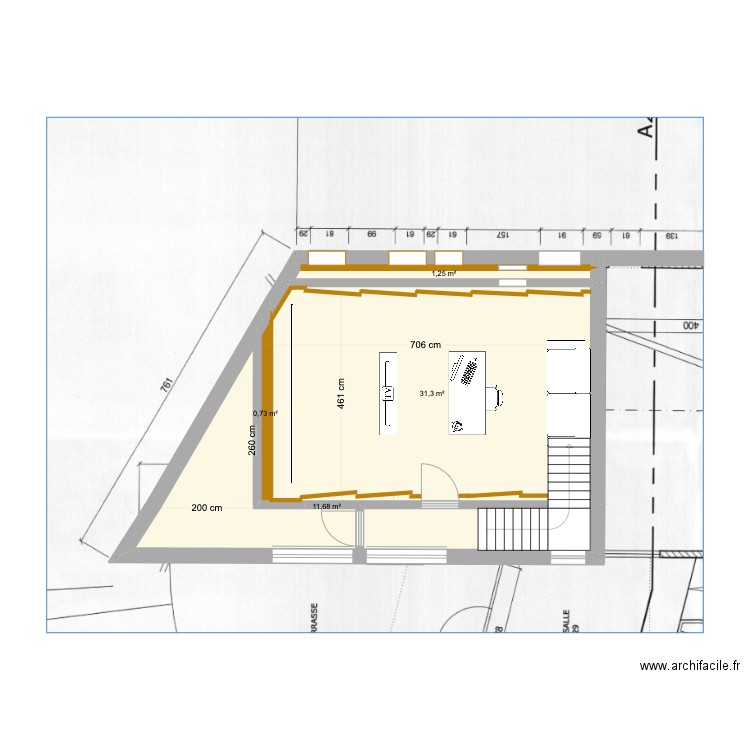 Bierges - Montage_son - V10.1.BKP. Plan de 4 pièces et 45 m2